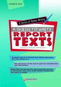 Image of A Guide To Write Reports Texts (Panduan  Menulis Teks Report)