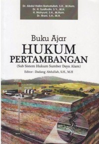 Image of Buku Ajar Hukum Pertambangan