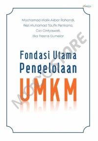 Image of Fondasi Utama Pengelolaan UMKM